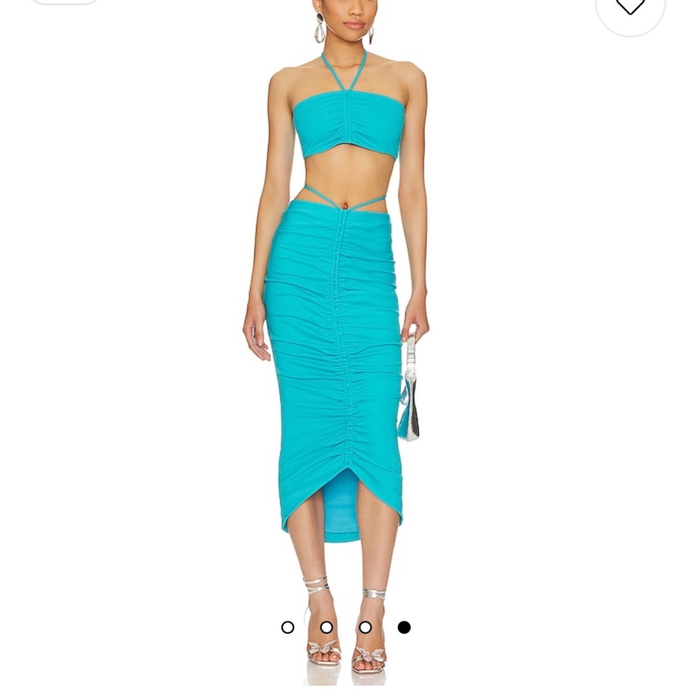 Revolve Blue Skirt Set